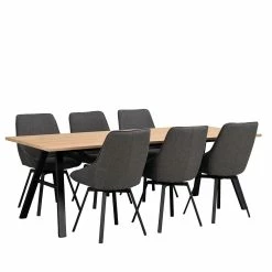 Set Essgruppe Mit Sechs Stühlen - Travorna (siebenteilig)