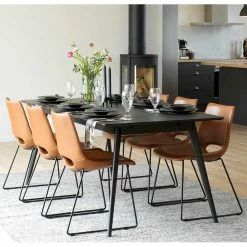 Set Retro Tisch & Stühle - Vartana (sechsteilig)