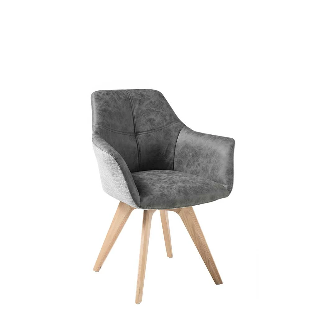 Set Tisch & Stuhlgruppe Mit Armlehnen - Magic (siebenteilig) – Bild 4