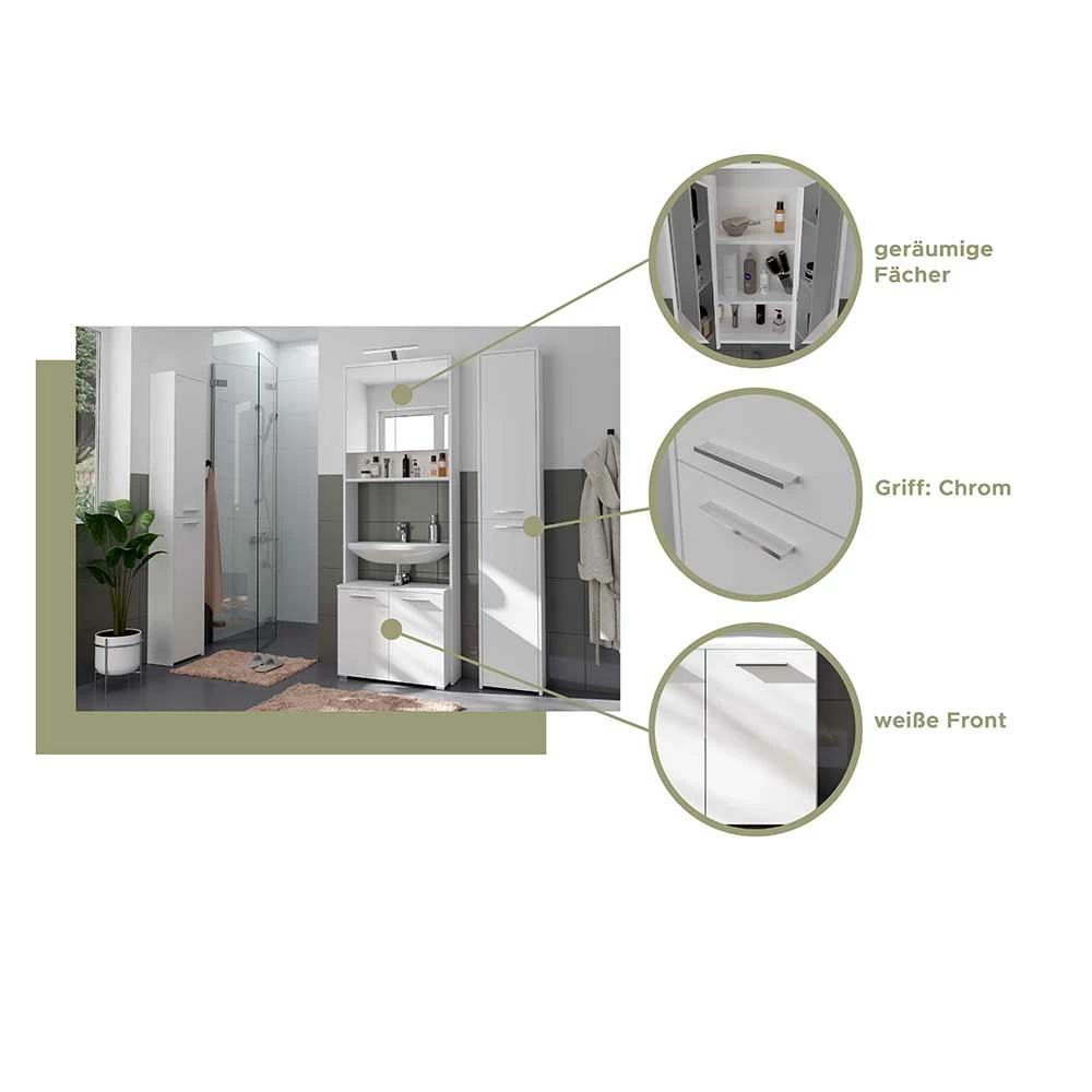 Waschbecken Unterschrank 65x55x31 Cm - Zyaman – Bild 6