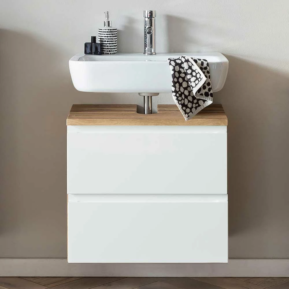 Waschbecken Unterschrank Mit Klappe & Schublade - Eight