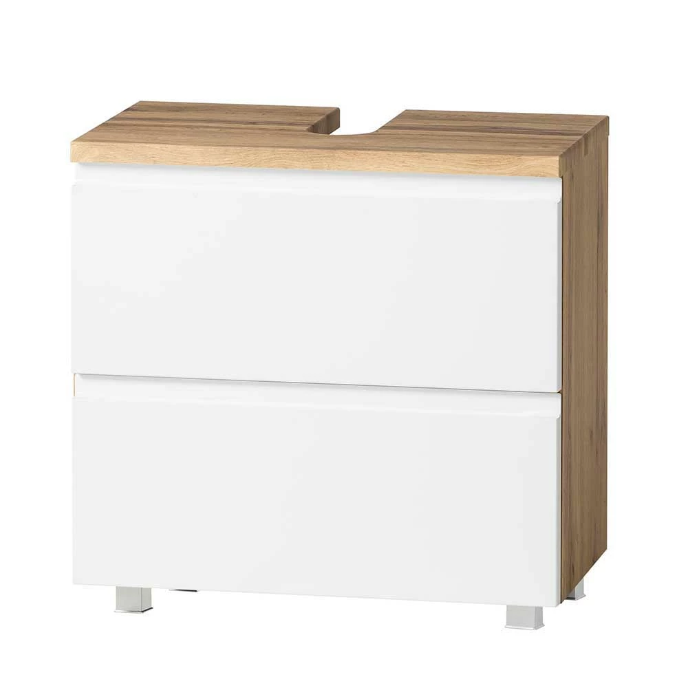 Waschbecken Unterschrank Mit Klappe & Schublade - Eight – Bild 2