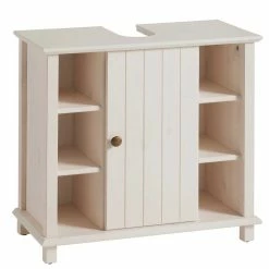 Waschbeckenschrank Aus Holz In Weiß - Cilao