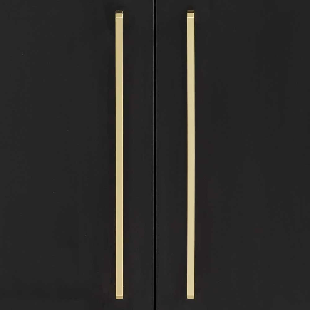 Waschbeckenunterschrank In Schwarz & Gold - Vulcanisa – Bild 6