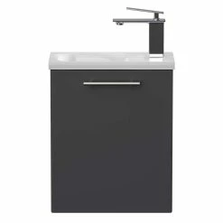 Waschkonsole Fürs Gäste-Bad In Anthrazit - Soonga