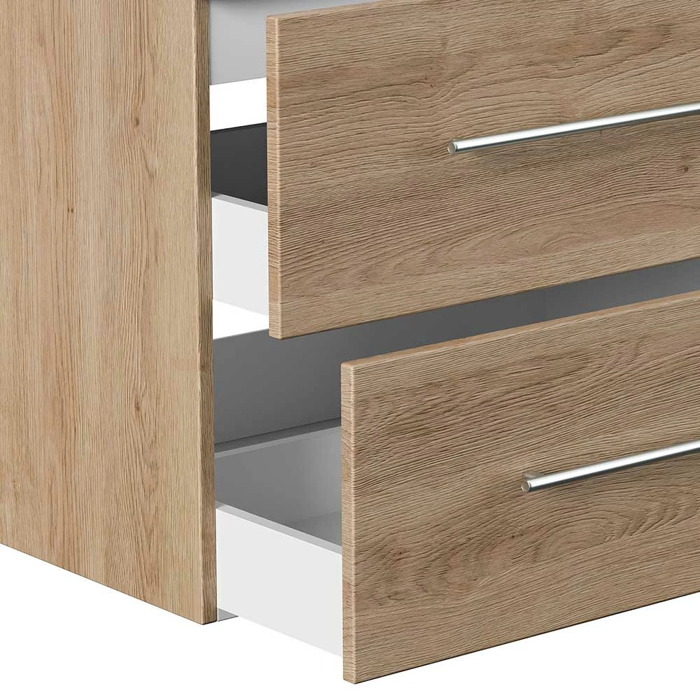 Waschkonsole In Eiche Hell Dekor - Nakato – Bild 6