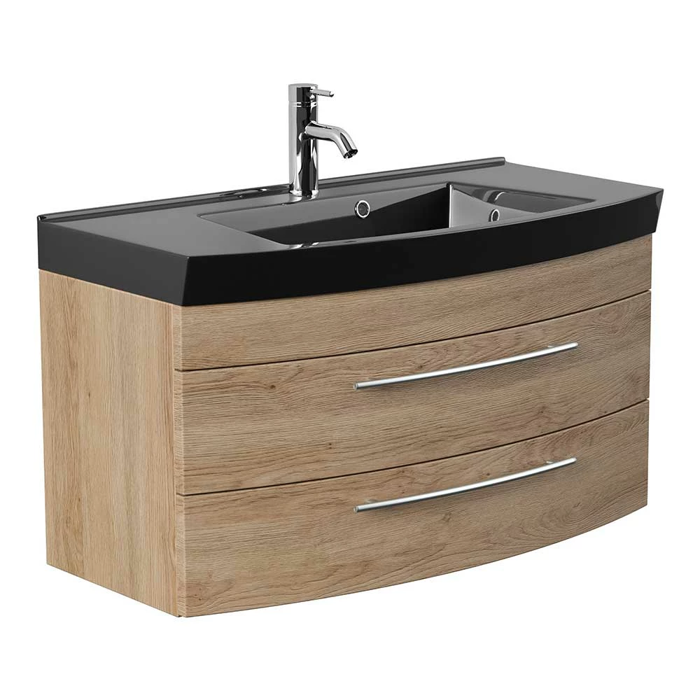 Waschkonsole Mit Schwarzem Einlassbecken - Curtici – Bild 2