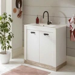 Waschtisch Mit Sockelgestell & Waschbecken - Doules