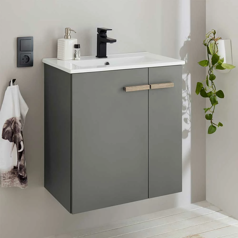 Waschtisch Mit Tür & Auszug - Inlenzia – Bild 2