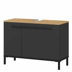 Waschtisch Unterschrank In Dunkelgrau - Lucrino