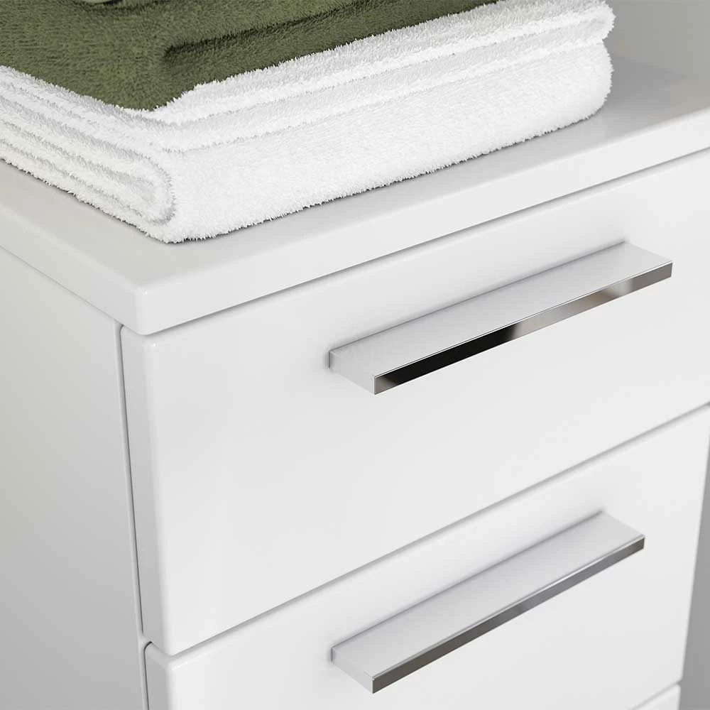 Weißer Bad Unterschrank Mit 4 Schubladen - Maiksena – Bild 6