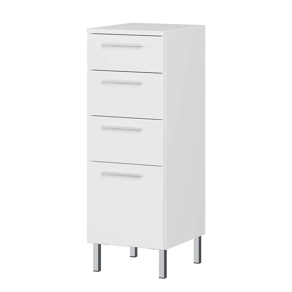 Weißer Bad Unterschrank Mit 4 Schubladen - Maiksena – Bild 2