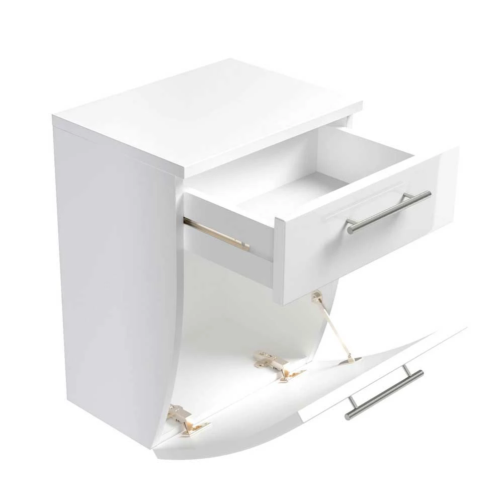 Weißer Hänge-Unterschrank Klaudios Mit Schublade Und Klappe – Bild 5
