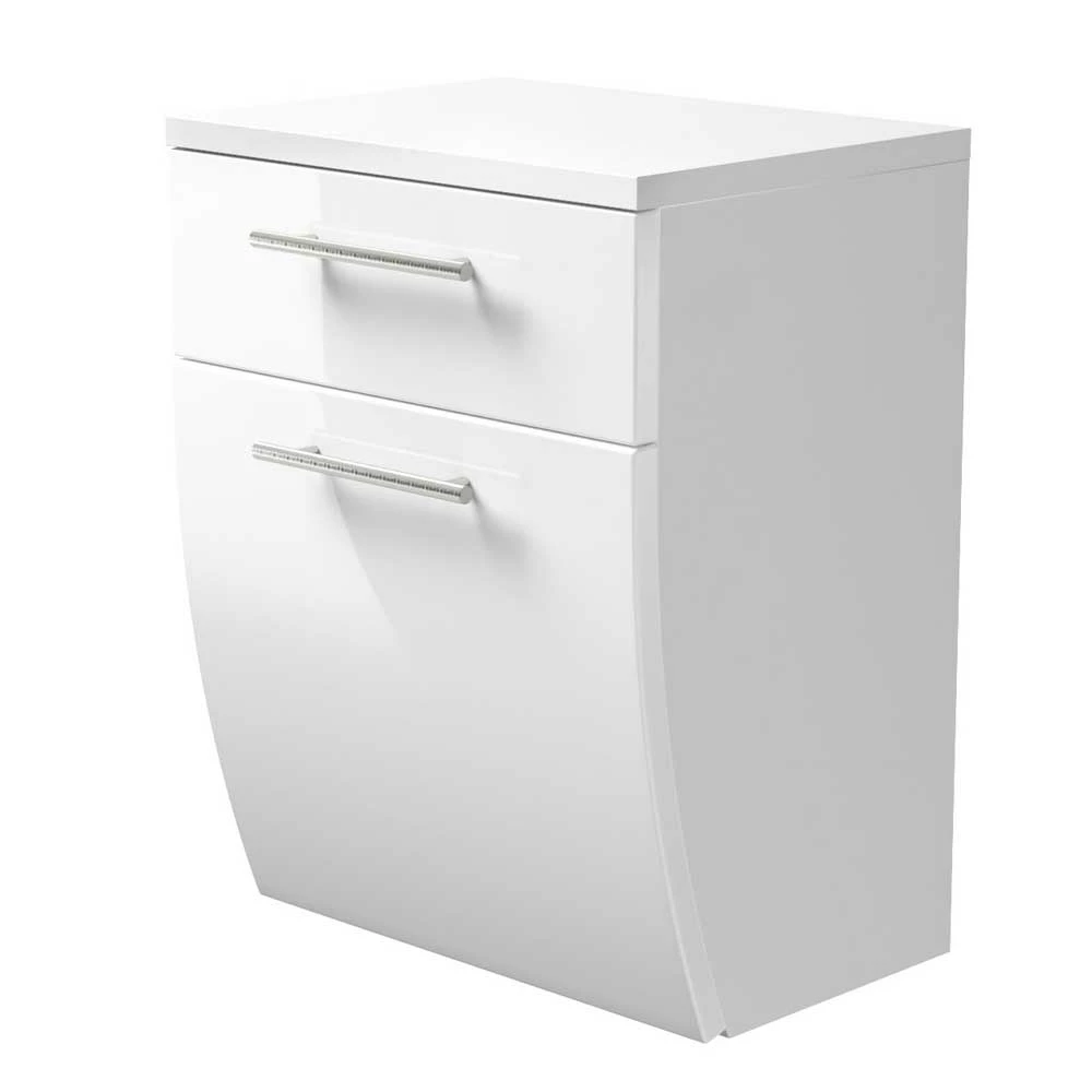 Weißer Hänge-Unterschrank Klaudios Mit Schublade Und Klappe – Bild 2