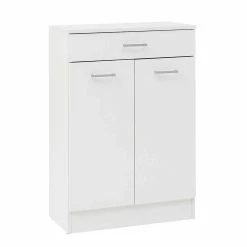 Weißes Vertiko Für Das Bad 60x93x32 Cm - Metrioa