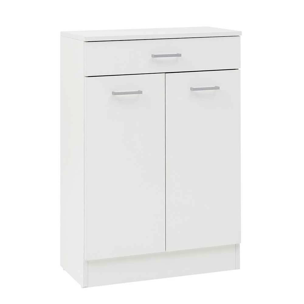 Weißes Vertiko Für Das Bad 60x93x32 Cm - Metrioa